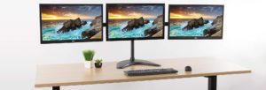 triple monitor stand